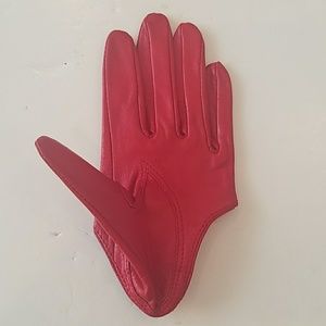 none Accessories - Red LEATHER half GLOVE 1 LEFT HAND ONLY none Accessories - Red LEATHER half GLOVE 1 LEFT HAND ONLY